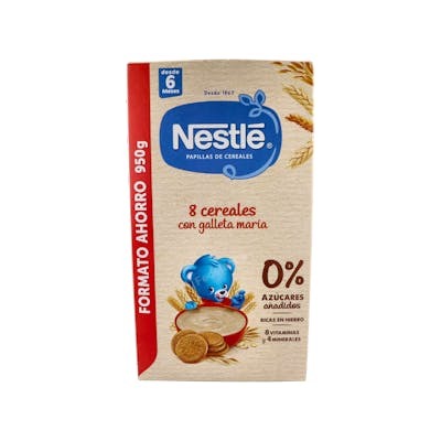 NESTLE PAPILLA 8 CEREALES GALLETA MARIA 950 G NESTLE PAPILLA 8 CEREALES GALLETA MARIA 950 G