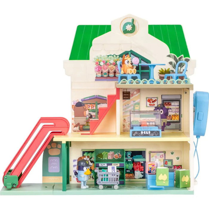 Moose Toys Bluey Let's Play Chef Supermarché avec figurines