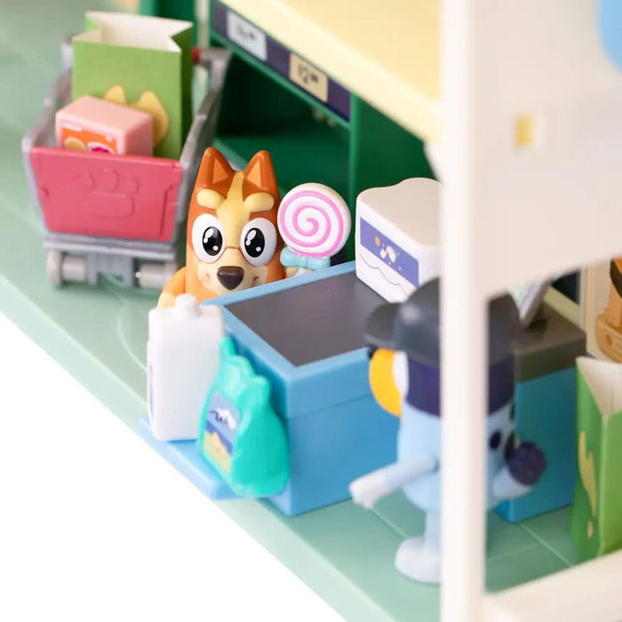 Moose Toys Bluey Let's Play Chef Supermarché avec figurines