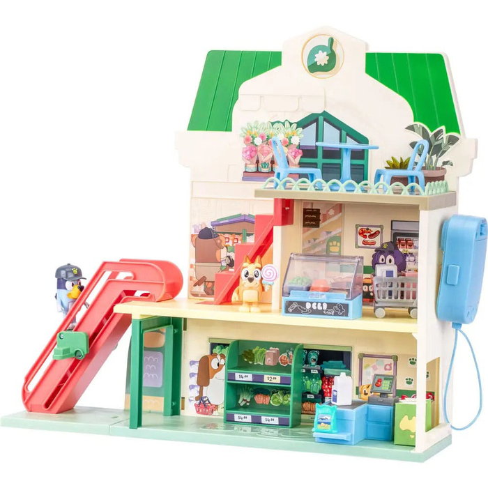 Moose Toys Bluey Let's Play Chef Supermarché avec figurines