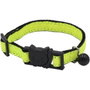 Aime Collier pour Chat Jaune Fluo avec Paillettes Dorées et Grelot Argenté