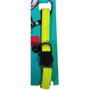 Aime Collier pour Chat Jaune Fluo avec Paillettes Dorées et Grelot Argenté