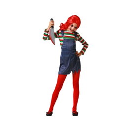 BigBuy Carnival Déguisement pour Enfants Poupée Halloween avec Salopette et T-shirt