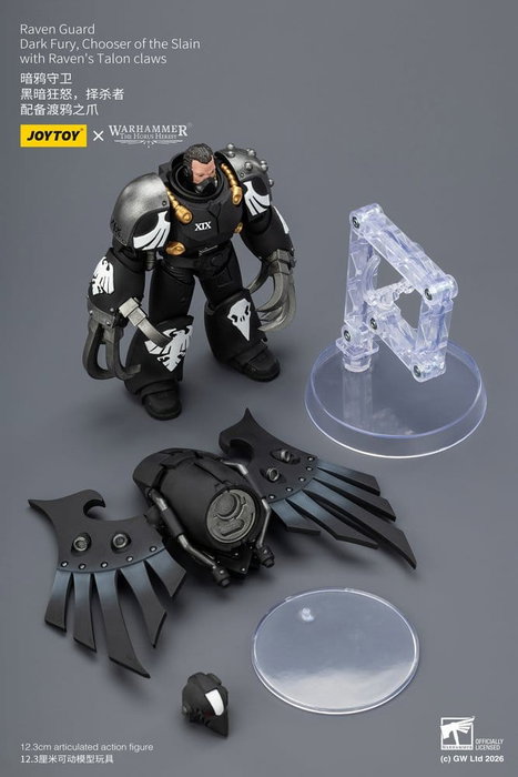 Joy Toy (CN) Warhammer 40,000 figurine Raven Guard Dark Fury, Chooser of the Slain 12 cm Joy Toy (CN) Warhammer 40,000 figurine Raven Guard Dark Fury, Chooser of the Slain 12 cm
