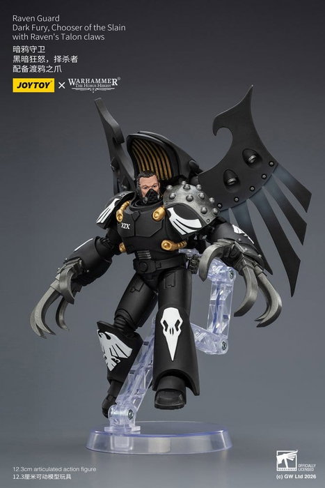 Joy Toy (CN) Warhammer 40,000 figurine Raven Guard Dark Fury, Chooser of the Slain 12 cm Joy Toy (CN) Warhammer 40,000 figurine Raven Guard Dark Fury, Chooser of the Slain 12 cm