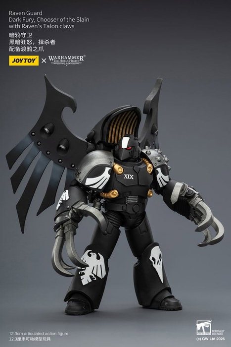 Joy Toy (CN) Warhammer 40,000 figurine Raven Guard Dark Fury, Chooser of the Slain 12 cm Joy Toy (CN) Warhammer 40,000 figurine Raven Guard Dark Fury, Chooser of the Slain 12 cm
