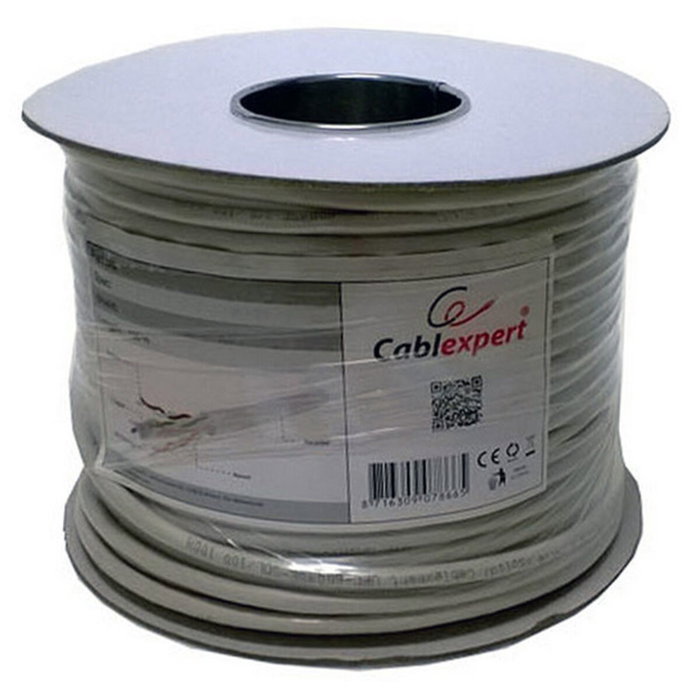 Câble RJ45 Catégorie 5 UTP Rigide GEMBIRD UPC-5004E-SOL/100 100 m Gris 100 m