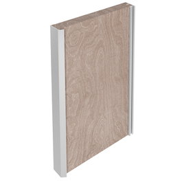 HERRAJES ALK Profil tirador Capri en aluminium, argent mat (Pack de 2)
