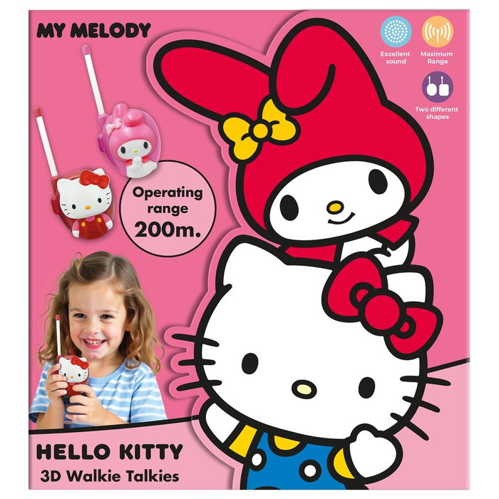 Kids Licensing Talkie walkie 3D Hello Kitty & Friends Rose