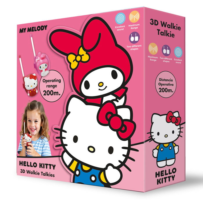 Kids Licensing Talkie walkie 3D Hello Kitty & Friends Rose