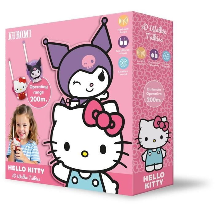 Kids Licensing Talkie walkie 3D Hello Kitty & Friends Rose