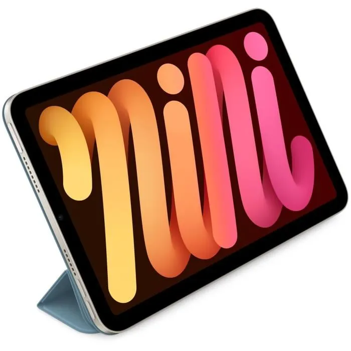 Apple Smart Folio pour iPad mini (A17 Pro) - Couleur Denim, Étui de protection avec rabat magnétique