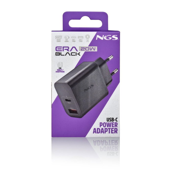 Chargeur d'ordinateur portable NGS ERA20WBLACK 20 W