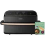 Cosori DualBlaze Twinfry Compact - Friteuse sans huile - 8,6L - Noir