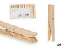 Arte Regal Lot de 24 pinces à linge en bois 13 x 24 x 3 cm (Set de 24)