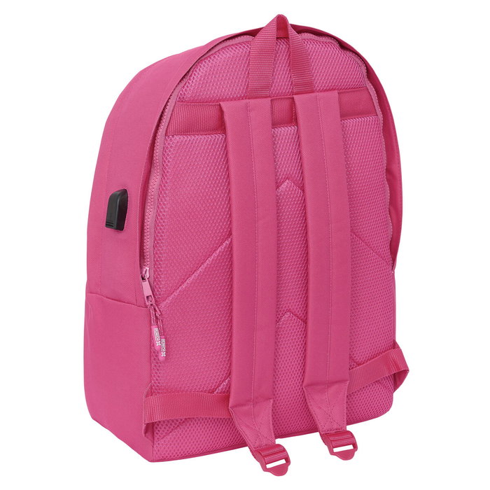 Munich Sac à dos Munich Basicos Fuchsia avec connexion USB pour ordinateur 15,6 pouces Munich Sac à dos Munich Basicos Fuchsia avec connexion USB pour ordinateur 15,6 pouces