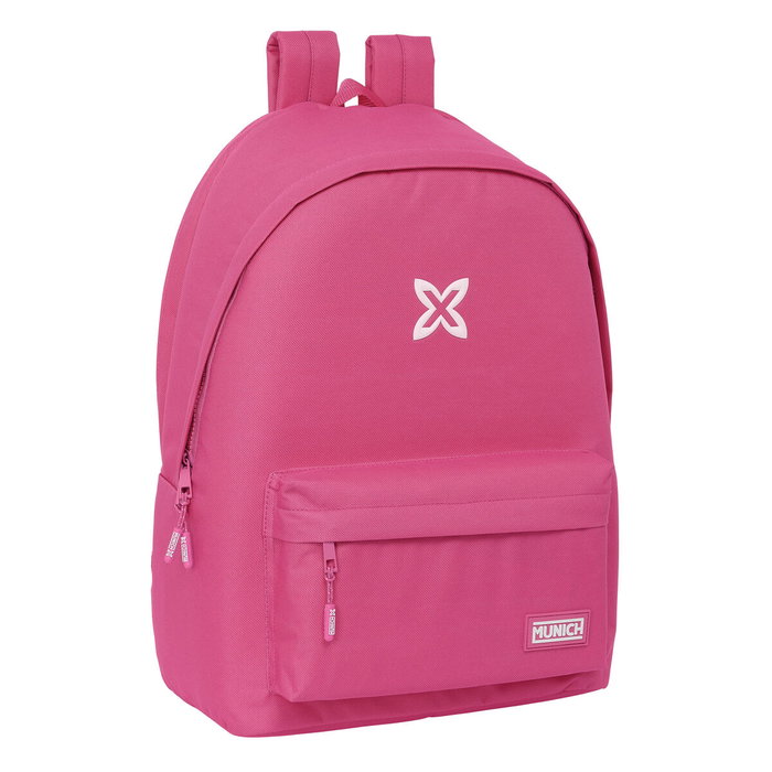 Munich Sac à dos Munich Basicos Fuchsia avec connexion USB pour ordinateur 15,6 pouces Munich Sac à dos Munich Basicos Fuchsia avec connexion USB pour ordinateur 15,6 pouces