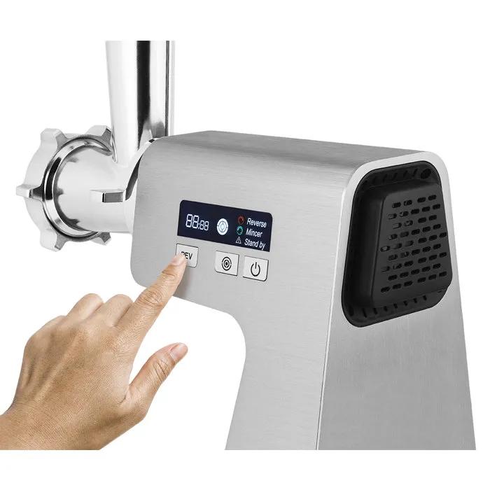 Catler MG 800 Hachoir à viande électrique avec écran LCD et 3 disques inox