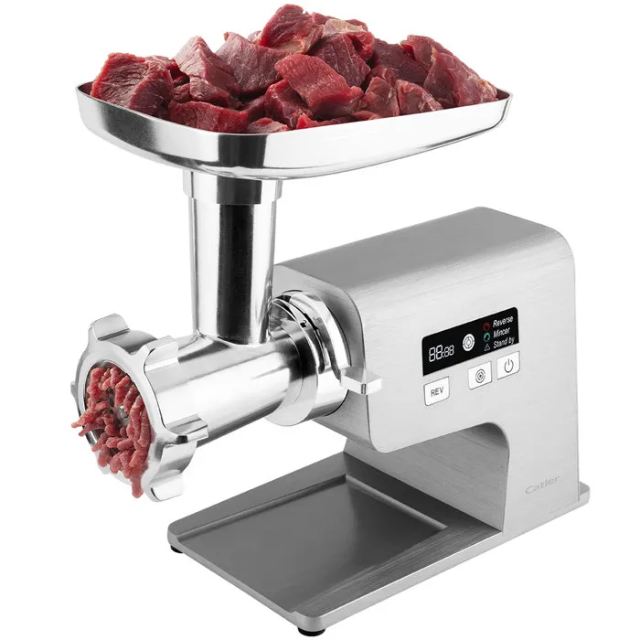 Catler MG 800 Hachoir à viande électrique avec écran LCD et 3 disques inox