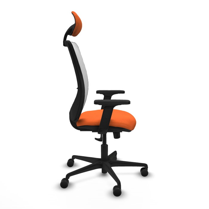 PIQUERAS Y CRESPO Chaise Zulema Synchro Orange et Blanc