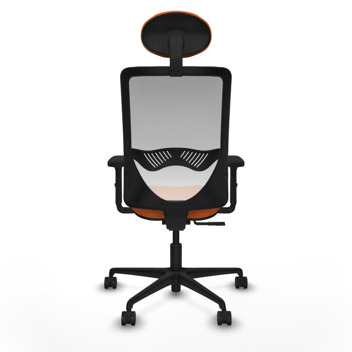 PIQUERAS Y CRESPO Chaise Zulema Synchro Orange et Blanc