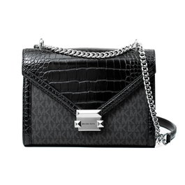 Sac à Bandoulière Michael Kors Whitney Noir 24 x 18 x 8 cm