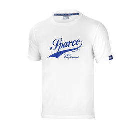 Sparco T-Shirt Vintage S01326BI2M Taille M Blanc