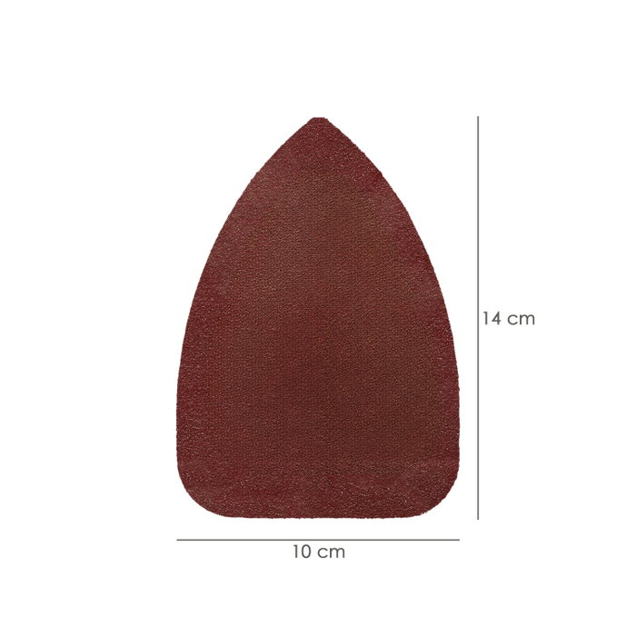 WOLFPACK LINEA PROFESIONAL Lot de 10 feuilles de ponçage Delta 140 x 100 mm, grain 180, sans trous