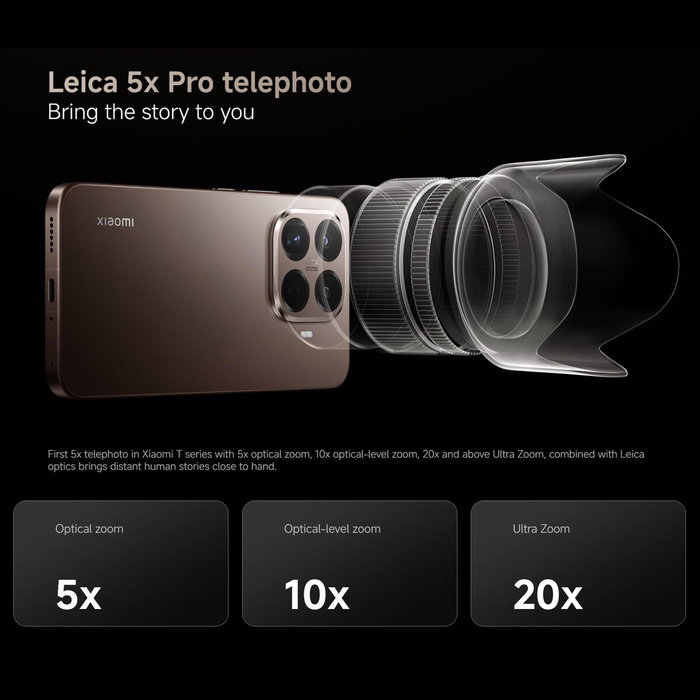 Smartphone Xiaomi 15T Pro 5G 6,83" Octa Core Mediatek Dimensity 9400+ 12 GB RAM 1 TB Or