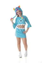 Creaciones Llopis Déguisement Adulte Monster Bleu Taille L