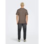 T-shirt à manches courtes homme Only & Sons Onsdawson Reg Ss Vd Falcon Marron Clair