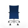 Piqueras Y Crespo Chaise de bureau Albacete confidente, Bleu, Similicuir