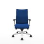 Piqueras Y Crespo Chaise de bureau Albacete confidente, Bleu, Similicuir