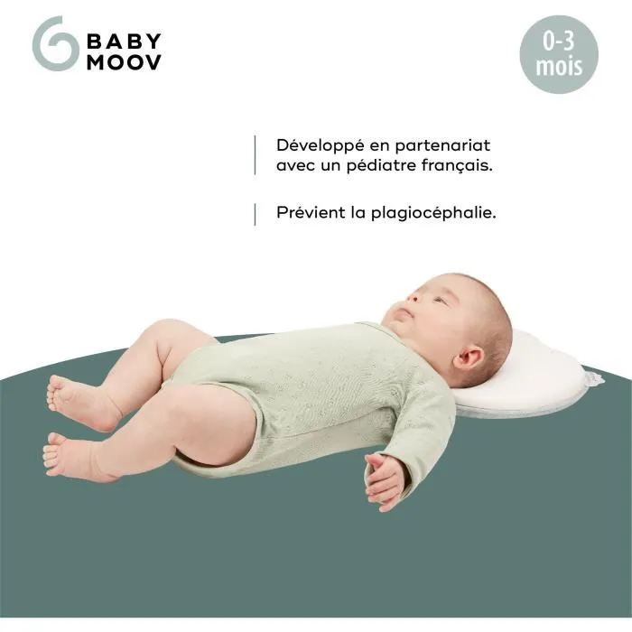 Babymoov Lovenest Original Support ergonomique pour la tête de bébé, blanc