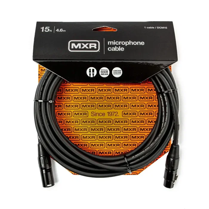 MXR Câble Micro XLR-XLR 4,5 m Série Standard Conducteurs OFC 24 AWG Blindage Spiral MXR Câble Micro XLR-XLR 4,5 m Série Standard Conducteurs OFC 24 AWG Blindage Spiral