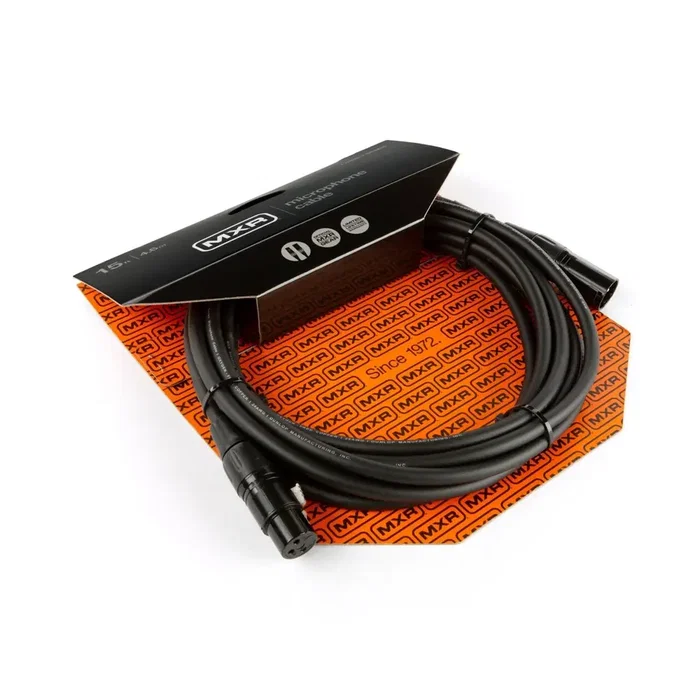 MXR Câble Micro XLR-XLR 4,5 m Série Standard Conducteurs OFC 24 AWG Blindage Spiral MXR Câble Micro XLR-XLR 4,5 m Série Standard Conducteurs OFC 24 AWG Blindage Spiral
