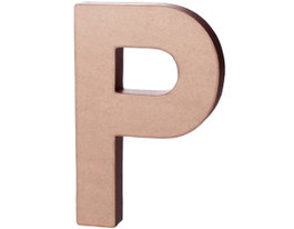 Innspiro Lettre P en papier maché, 20 cm