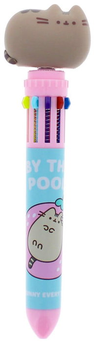 Thumbs Up Pusheen Stylo Multicolore Spinny By The Pool Bleu