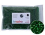 Innspiro Rocaille en verre ronde argentée et verte 2,3 mm 500g