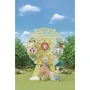 Sylvanian Families La grande roue des bébés 5333 - Jouet avec bébé caniche Milo et nacelles tournantes