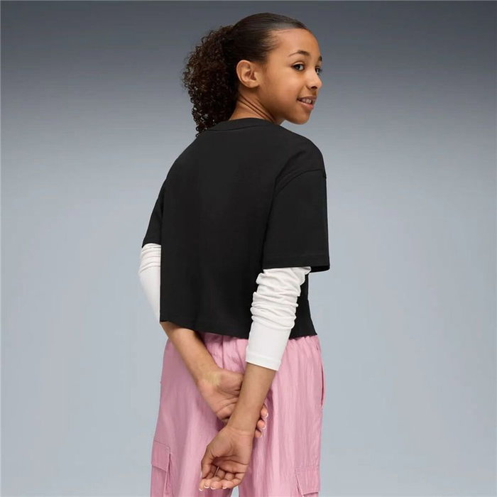 T shirt à manches courtes Enfant Puma Essentials 2 Color No. 1 Noir XL