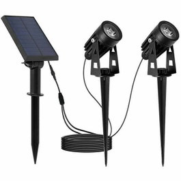 Lumisky Double spots solaires 2 en 1, LED blanc froid, Gris