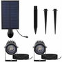 Lumisky Double spots solaires 2 en 1, LED blanc froid, Gris