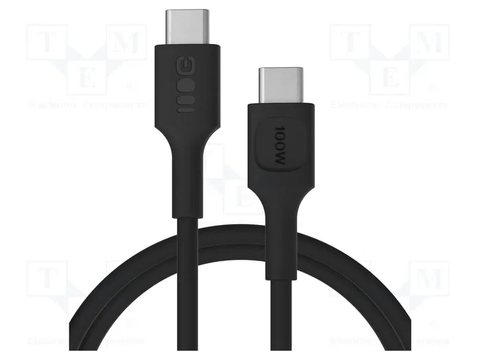 GREEN CELL Câble USB 2.0 USB C vers USB C 1,2m 100W Noir GREEN CELL Câble USB 2.0 USB C vers USB C 1,2m 100W Noir