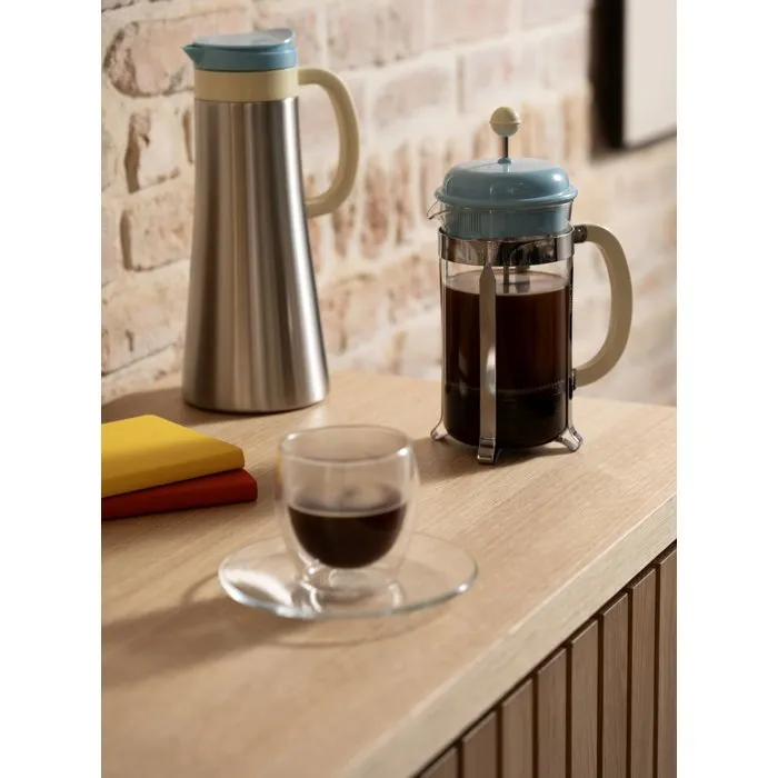BODUM Cafetière à piston avec verseuse en verre - 1 L - Capacité 8 tasses