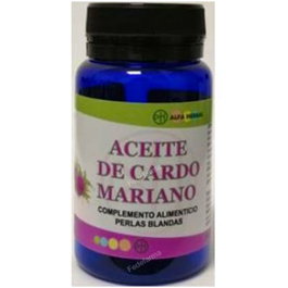 ALFA HERBAL Huile de Chardon-Marie 60 Perles Complément Alimentaire Foie 500 mg + Vitamine E