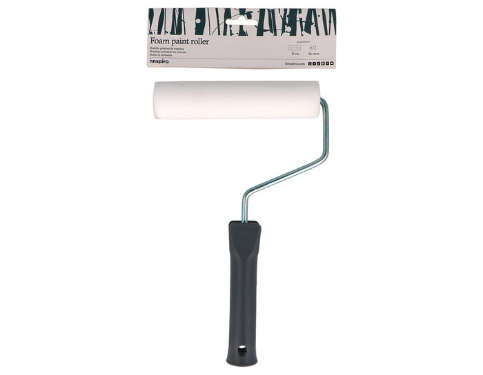 Innspiro Rouleau de peinture en mousse 15 cm avec manche de 27 cm