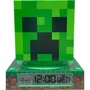 Kids Licensing - MIN3020 - Révéil et lampe veilleuse figurine 3D Minecraft, lumière douce, fonctionne sur piles AA incluses