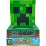 Kids Licensing - MIN3020 - Révéil et lampe veilleuse figurine 3D Minecraft, lumière douce, fonctionne sur piles AA incluses
