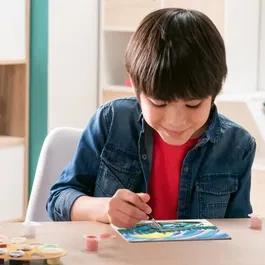 Ravensburger 25842 CreArt Kids - Kit de peinture par numéros Lamborghini, tableau 18x24 cm avec cadre, pots de peinture et pinceau, à partir de 7 ans